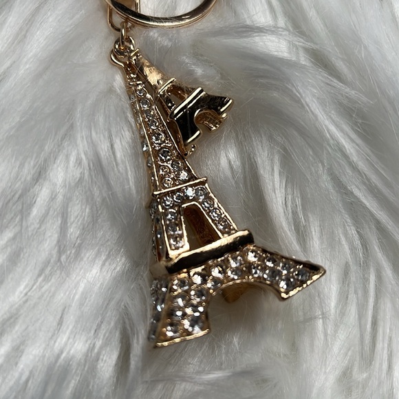 NEW❤️ Eiffel Tower Keychain with Sparkling Rhinestones - Picture 12 of 14